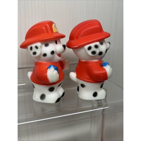 Fisher Price Little People Firefighter Girl Boy Dog Dalmatian lot of 5 Mattel - Picture 9 of 16